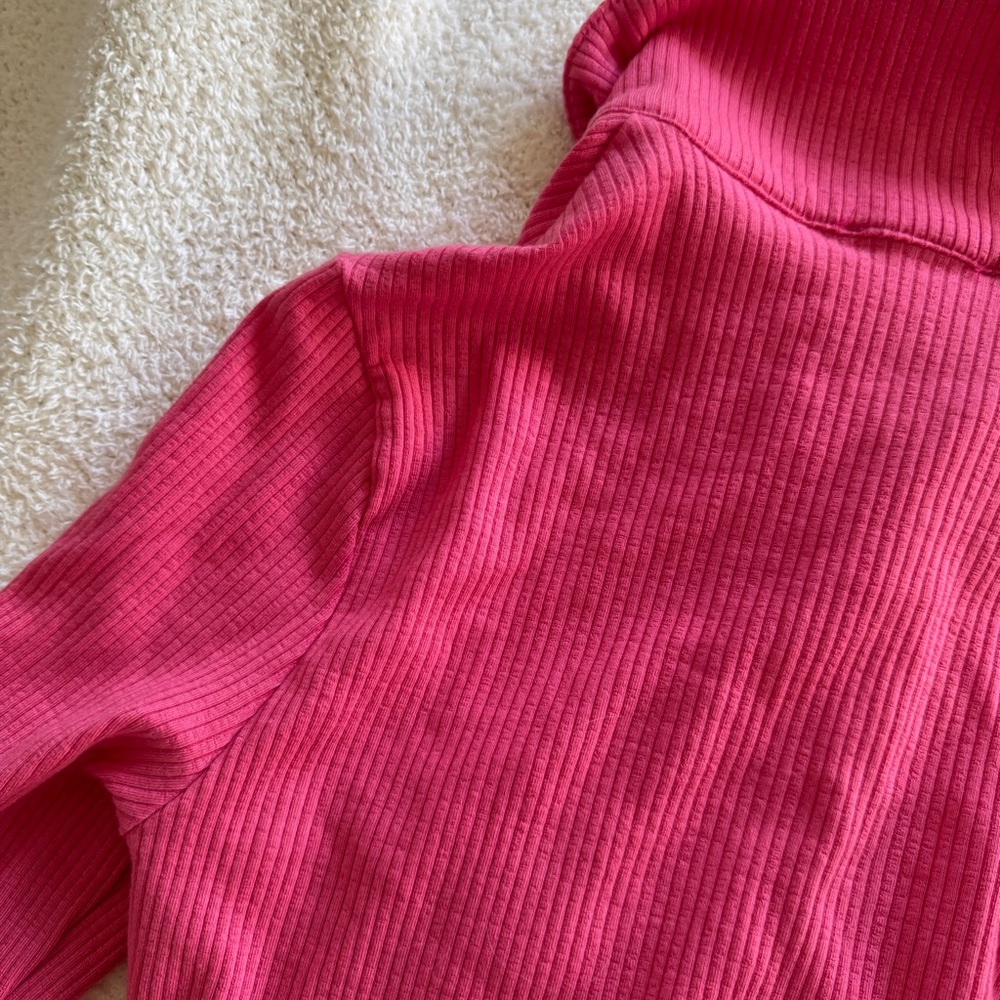 Reformation Fuchsia Ribbed Cardigan - Picture 4 of 5